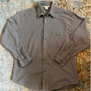 Nine Twenty East Men’s Houndstooth Button-Up Shirt, Size L
